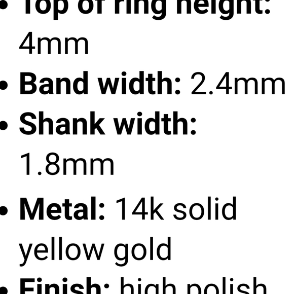 Real 14 KT gold ring - Picture 2 of 2